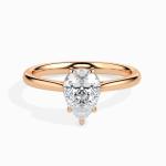 Custom Made Solitaire Engagement Moissanite Ring by Solitairz Affair