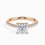 Custom Made 1.5 Carat Moissanite Hermit Solitaire Ring by Solitairz Affair