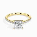 Custom Made 1.5 Carat Moissanite Hermit Solitaire Ring by Solitairz Affair