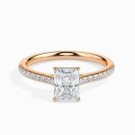 Custom Made 1.5 Carat Moissanite Waver Solitaire Ring by Solitairz Affair