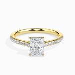 Custom Made 1.5 Carat Moissanite Waver Solitaire Ring by Solitairz Affair