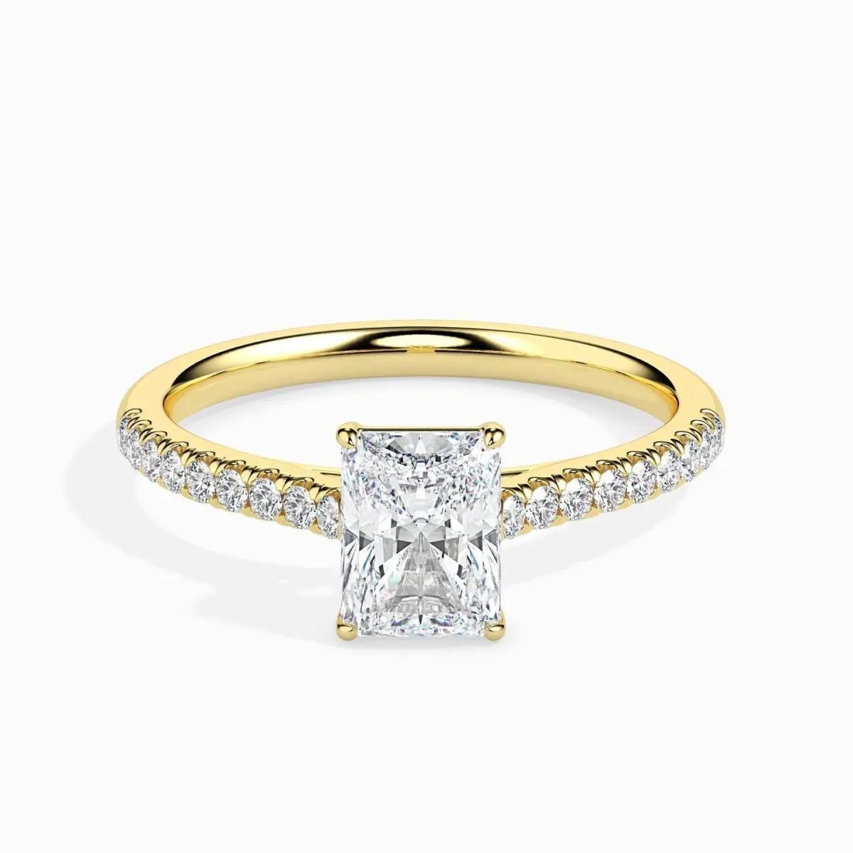 Custom Made 1.5 Carat Moissanite Waver Solitaire Ring by Solitairz Affair