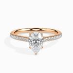 Custom Made Solitaire Engagement Moissanite Ring by Solitairz Affair