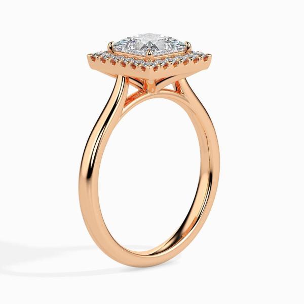 Custom Made 2 Carat Halo Moissanite Vivian Ring by Solitairz Affair