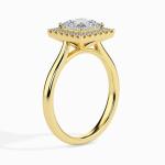 Custom Made 2 Carat Halo Moissanite Vivian Ring by Solitairz Affair