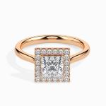 Custom Made 1.5 Carat Halo Moissanite Vivian Ring by Solitairz Affair