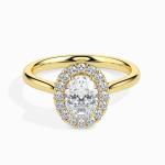 Custom Made 1.5 Carat Halo Moissanite Actual Ring by Solitairz Affair