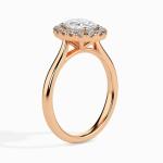 Custom Made 2 Carat Halo Moissanite Actual Ring by Solitairz Affair