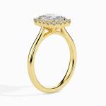 Custom Made 2 Carat Halo Moissanite Exact Ring by Solitairz Affair