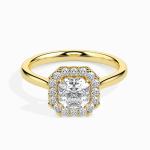 Custom Made Halo Moissanite Ring by Solitairz Affair