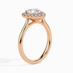 Custom Made 1.5 Carat Halo Moissanite Welkin Ring by Solitairz Affair