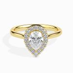 Custom Made 2 Carat Halo Moissanite Sprico Ring by Solitairz Affair