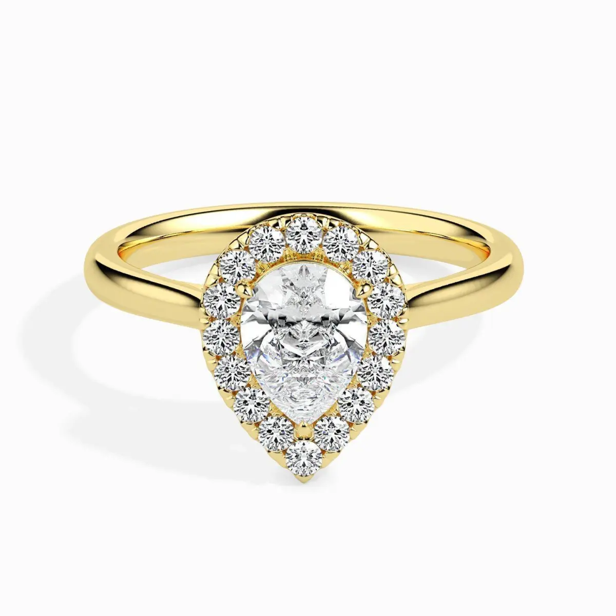 Custom Made 2 Carat Halo Moissanite Sprico Ring by Solitairz Affair