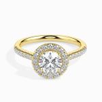 Custom Made Halo Moissanite Ring by Solitairz Affair