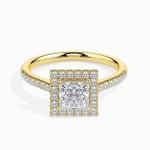 Custom Made 1.5 Carat Halo Moissanite Brianna Ring by Solitairz Affair