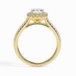 Custom Made 1.5 Carat Halo Moissanite Stretch Ring by Solitairz Affair