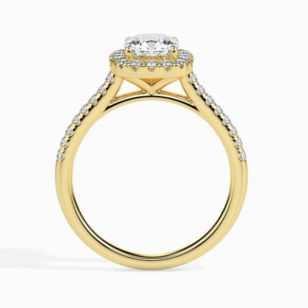 Custom Made 2 Carat Halo Moissanite Stretch Ring by Solitairz Affair