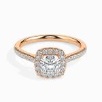 Custom Made 1.5 Carat Halo Moissanite Stretch Ring by Solitairz Affair