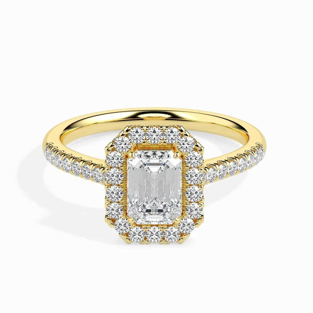 Custom Made 1.5 Carat Halo Moissanite Leila Ring by Solitairz Affair