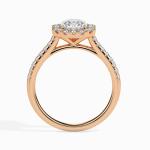 Custom Made 2 Carat Halo Moissanite Amira Ring by Solitairz Affair