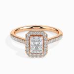 Custom Made 1.5 Carat Halo Moissanite Span Ring by Solitairz Affair