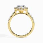 Custom Made Halo Moissanite Ring by Solitairz Affair