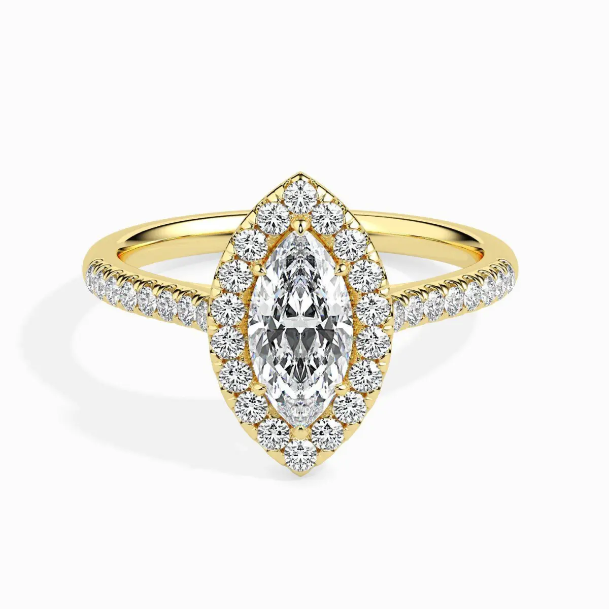 Custom Made Halo Moissanite Ring by Solitairz Affair