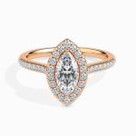 Custom Made 2 Carat Halo Moissanite Blair Ring by Solitairz Affair