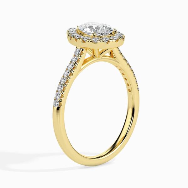 Custom Made Halo Moissanite Ring by Solitairz Affair