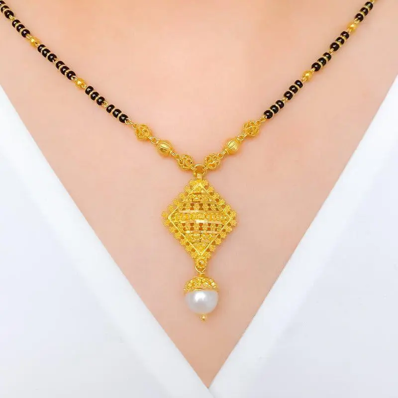 Refined Pearl Drop Mangalsutra