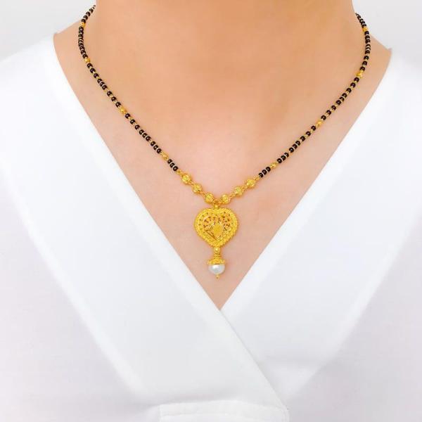 HeartShaped Ornate Mangalsutra