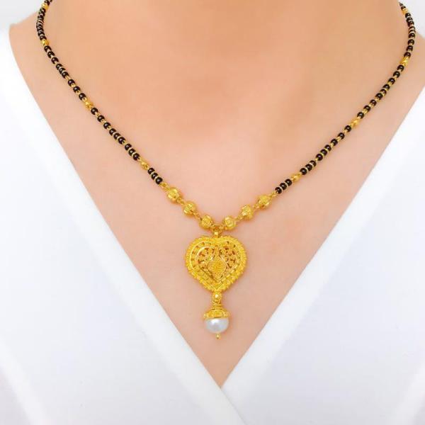 HeartShaped Ornate Mangalsutra