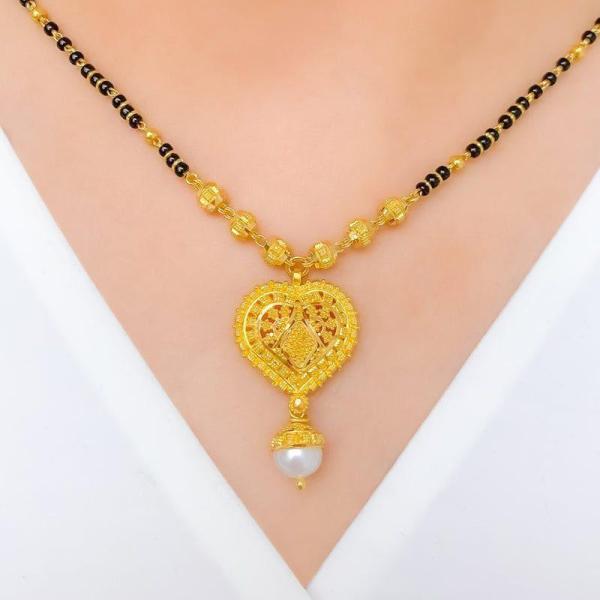 HeartShaped Ornate Mangalsutra