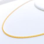 Lightweight Wheat Gold Chain ~ 18"