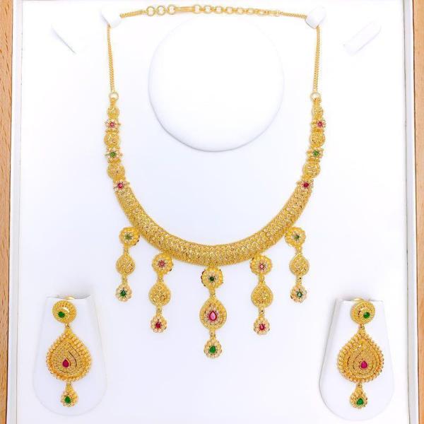 Elegant Hanging CZ Set