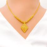 Ornate DiamondShaped Necklace Set