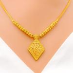 Ornate DiamondShaped Necklace Set