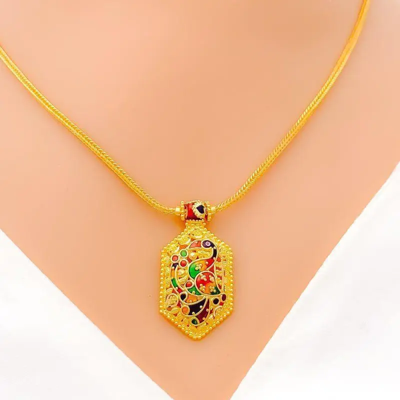 Luscious Enamel Necklace Set