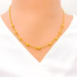 Sleek Gold Orb Chain 17"