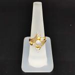 22 Karat Gold Ladies Ring Studded with Zerkons