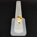 22 Karat Yellow Gold Leaf Statement Ring