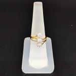 Magnificent 22 Karat Yellow Gold Beaded Floral Statement Ring