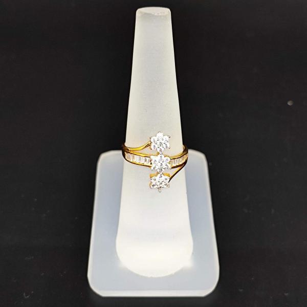 Magnificent 22 Karat Yellow Gold Beaded Floral Statement Ring