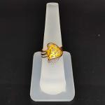 22 Karat Yellow Gold Leaf Pattern Ring