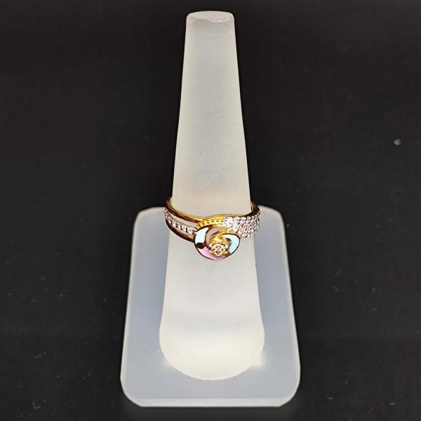 Magnificent 22 Karat Yellow Gold Rose Ring