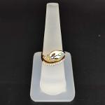 22 Karat Yellow Gold Leaf Statement Ring