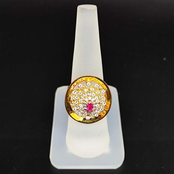 22 Karat Yellow Gold Magnificent Colored Stone Ring