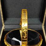 916 Hallmarked Pure Gold Ladies Beautiful Kangan with Plain Design