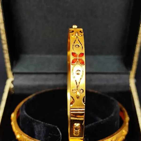 916 Hallmarked Pure Gold Light Weight Kangan