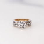 Custom Made Millennial Detachable Moissanite Ring by Solitairz Affair